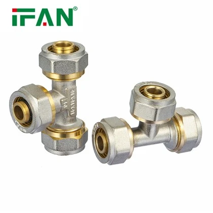 ISO15875 پیتل کمپریشن فٹنگ ٹی